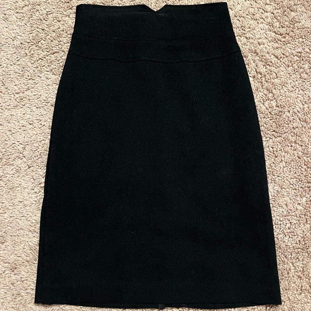 Black pencil skirt